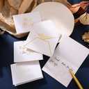 7 Sets Themes with Customized Text Small Size Cards A Simple yet Elegant Greeting for Special Occasions Foldable Cards Cover with Printed Warm Words Individual Envelopes (Folded 3.7" X2.7)