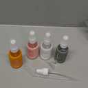 HOMBYS Empty Clear Glass 2oz Small Spray Bottles with Silicone Sleeve Protection - Refillable Containers for Travel, Cleaning Solutions, Essential Oils, Sanitizers - Fine Mist Spray - 4 Pack-Clear (Pink,White,Orange,Army Green)