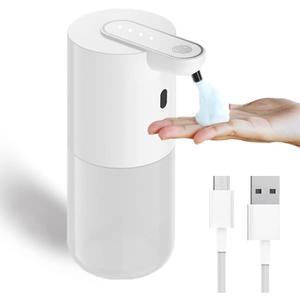 Automatic Soap Dispenser,13.5oz Touchless Foaming Soap Dispenser Hand Free Bathroom Countertop Soap Dispensers with 4 Level Soap Volume Design (13.5oz)