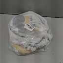 LUCKITTY Warm Fluffy Plush Cat Dog Tunnel Bed Under Christmas Tree Big Tube Playground Toys 3 FT Diameter Longer Crinkle Collapsible 3 Way, for Indoor Cat Kitty Kitten Puppy Rabbit Ferret White