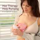 Momcozy Larger Breast Therapy Packs, Hot and Cold Breast Pads with 2 Soft Covers, Breastfeeding Essentials, Postpartum Recovery, 2 Pack, Pink