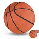 Silent Basketball-Size 7 (29.5") Indoor Foam Basketball with Cover, Soundless Basketball for Quiet Dribbling and Indoor Training, Higher Bounce Noiseless Basketball for Basketball Lover Gifts