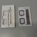 Magnetic Band and Case for Apple Watch Band 40mm 41mm 38mm 44mm 45mm 46mm 42mm Women/Men,Stainless Steel Milanese Loop Bracelet Strap with Cover Combo iWatch series 11 10 9 8 7 6 5 4 SE Ultra/2 3 49mm