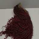 360 HD Full Lace Knotless Boho Braided Wigs for Women Box Braid Wig with Baby Hair Premium Synthetic Braided Lace Front Wigs Burgundy 36 Inch