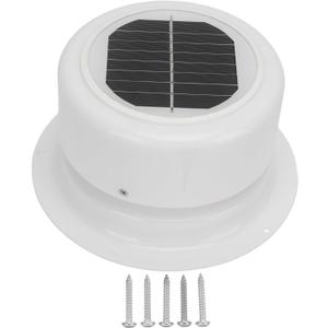 RV Solar Ventilation Fan,RV Solar Ceiling Vent Fan Comppact and Lightweight with ABS Material Strong Practicability, for RV Marine Shed Trailer