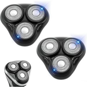 2PACKBlack Universal Rotary Replacement Shaver Head,Compatible with Remington Shaver Series,for R3,R4,R5,R6,R7,R8,SP-3141 and SP-5161 Foils/Blades