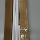 EKOTTOK Heavy Duty Curtain Rods No Drilling for Windows 30 to 90 Inches,5/8 Inch Diameter No Drill Small Curtain Rod Set with Adhesive Brackets, White