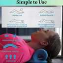 Neck Hump Corrector, Neck Stretcher Cervical Traction for Muscle Relax, Cervical Traction Device for TMJ Pain Relief, Spine Corrector, Shoulder Relief Device (Blue)