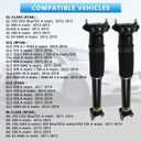 2Pcs Rear Strut Shock Absorber Fit for Mercedes-Benz W166 ML250/300/350/400/500 I GLE250/320/350/400/450/500, X166 GL350/400/450/500/63 AMG I GLS350/400/450/500 OE 1663200030 1663200530