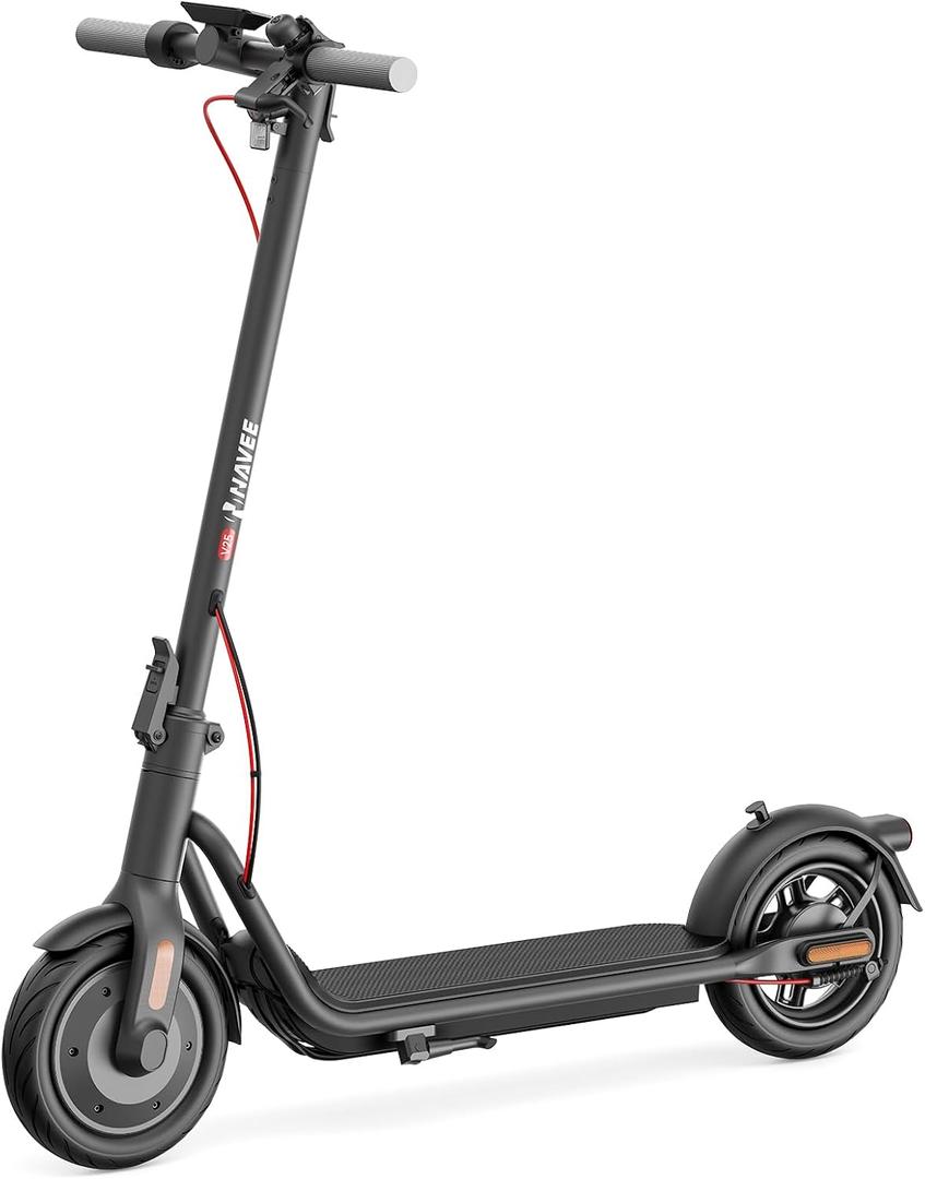 NAVEE V25/V25 Pro/V40 Electric Scooter for Adults, 20 MPH & 25/15.5 Miles, 700W/600W Motor, 10" Tires, Foldable Commuting E-Scooter with Dual Brake Suspension