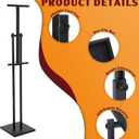Honoson 5 Pcs Poster Display Stand, Adjustable Sign Stand up to 60 Inch, Quality Metal Poster Holder, Banner Sign Stand with Non Slip Mat Base Business Poster Holder for Board Foam Display