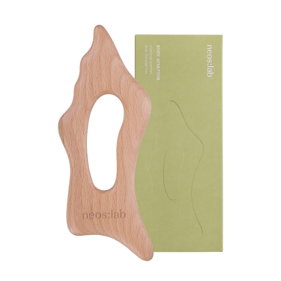 Body Sculptor - Beech Wood Massage Tool, Portable & Lightweight Scraping Tools, Wood Gua Sha, Relieve Tensed Muscle, Lymphatic Massage to Help Face & Body Circulation