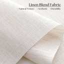 Beige Cordless Linen Semi Sheer Roller Shades for Windows 23" W x 72" H