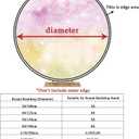 OERJU 7.5x7.5ft Gender Reveal Round Backdrop Boy or Girl Blue Pink Clouds Photography Background Circle Backdrop Cover Newborn Baby Shower Reveal Gender Party Decoration Photo Booth Props