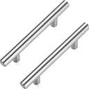 10 Pack Cabinet Pulls Brushed Nickel Stainless Cabinet Handles, for Kitchen and Bathroom Cabinets, 5 Inch Length, 3 Inch Hole Center