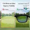 Golf Sunglasses for Men Women, Polarized Sunglasses Golf Accessories | with UV Protection, Stylish Glasses with Carrying Case Gifts for Golfers on Fathers Day Birthday Christmas Valentines Day
