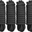Dock Lines 4 Pack 1/2" x 20' Double Braided Nylon Boat Dock Lines Pre-spliced with a 12" Loop, Easy to Handle Boat Ropes for Docking, Marine-Grade Dock Lines for Boats 1/2 Inch Boat Lines,J-FM TWNTHSD
