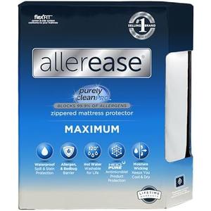 AllerEase Maximum Allergy Mattress Protector, Queen Size