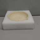 Travertine Decorative Bowl - 7.8 Diameter & 2 Height - Key Bowl for Entryway Table - Travertine - Organic Modern Centerpiece - Beige/Natural