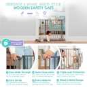 Regalo Safety 30.5-58" Extra Wide Arch Baby Gate with Door, Pressure Mount Walk Through Gate for Doorways & Bottom of Stairs, Babies, Toddlers & Pets, Tested & Safe, American Designed, American Owned