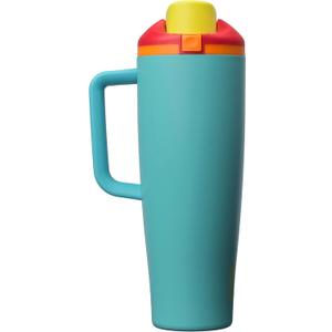 Owala FreeSip Tumbler Insulated Stainless Steel Water Bottle with Built-in Straw and Side Handle, For Travel, Work, School, and Sports, 40oz, BPA Free, Leak Proof, Summer Sweetness