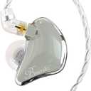 BASN Bmaster Triple Drivers in Ear Monitor Headphone with Two Detachable Cables Fit in Ear Suitable for Audio Engineer, Musician (Grey)