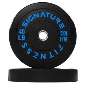 Fitvids Olympic Bumper Plates Set, 2" Weight Plates for Strength Training & Weightlifting 45