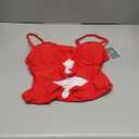 Eomenie One Piece Swimsuit for Women Ring Linked Monokini Sexy Bathing Suit Cutout Swim Suit (Large, Red)