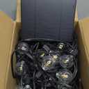 BLIATLUS 60FT Solar String Lights Outdoor Waterproof with Remote Control Solar Patio Lights 15+2 shatterproof LED Bulbs for Porch Garden Market Bistro Patio Backyard Fence