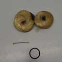 IOVOIMMSL 2PCS Small Cute Messy Bun Hair Piece for Thin Hair Women Mini Synthetic Curly Bun Scrunchies Updo Hairpieces Natural Blonde