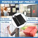 Amylove 8.5" x 5 ft Extra Large Magnetic Sheets Roll for Crafts, 30 Mil Black Flexible Vinyl Non Adhesive Cuttable Backing Sheet for Die Arts Refrigerator Metal Storage