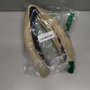 SHIAWASENA Car Steering Wheel Cover, Leather, Universal 15 Inch Fit, Anti-Slip & Odor-Free (Black&Beige)