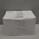 Tessco 100 Pcs Mini Dessert Plates Set, Disposable Appetizer Plates Assorted Shape Mini Plastic Spoons for Wedding Party Birthday(Clear)