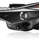 TODO Headlights Assembly Compatible with 2021 2022 Hyundai Elantra, Left Driver Headlamp for 92101-AB000 HY2502247, Halogen Assembly with Bulbs Included