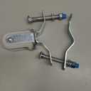 Wire Holder, Porcelain Insulator with Adjustable Bracket - Heavy Duty Galvanized Steel for Utility Pole Cable Management - Fits Poles from 1-1/4 inches to 3 inches