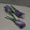 RECUTMS Artificial Greenery Lavender Fake Shrubs Flowers 8 Bundles UV Resistant Hanging Planter Flora Fence Indoor Outside Decor Wedding Table Flowers Arrangement Bouquet Filler (Purple)