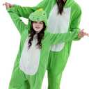 Unisex Adult Children Animal Onesie Pajamas Halloween Cosplay Costume Sleepwear Small