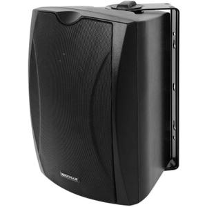 Rockville WET-6B 6.5" Commercial 70V/100V or 8 Ohm Wall Speaker, IP55 Rated, Waterproof ABS Cabinet, Swivel Bracket, Black, Perfect for Indoor/Outdoor Installations