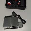 1Mii 2.4Ghz (1 TX + 1 RX) Wireless Audio Transmitter Receiver for TV, 320ft Long Range 20ms Low Delay HiFi Audio, Wireless Adapter Kit for Powered Speaker/Stereo/Soundbar, RCA(3.5mm AUX) Out/Input