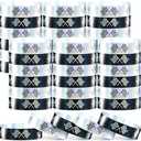 Henoyso 500 Pcs Horse and Racing Flag Bracelets Holographic Waterproof Bracelets Plastic Wristbands Party Supplies for Events Derby Day Race Car Party Favors Gifts Decorations(Racing Flag), Set of 3