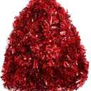 32.8 Ft Christmas Tinsel Garland,Shiny Red Hanging Metallic Twist Garland for Wedding Birthday Party Supplies Xmas Tree Decorations