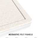 Fluxynara Felt Bulletin Board, 35.4"x23.6", Oatmeal