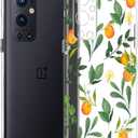 3 x Unov Case Compatible with OnePlus 9 Pro 5G Clear with Design Soft TPU Shock Absorption Slim Embossed Pattern Protective Back Cover OnePlus 9 Pro 5G Case 6.7 inch (Citrus Flavors)