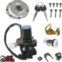 Ignition Switch Lock Gas Cap Cover Set Replacement for CBR1100XX CBR900RR CBR929RR CBR954RR 1997-2012