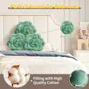 Plant-Inspired Pillow - Hand-Stitched Plush Decorative Throw Pillow, 3D Flower Plant Cushion, Plush Pillows for Bedroom, Living Room, and Home Decoration, 25cm/9.8in