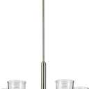 KICHLER Shailene 18.5" 5-Light Chandelier with Clear Glass in Brushed Nickel, for Small Kitchen, Dining Area, Office, Bedroom, (18.5" x 23.75"), 43671NICLR