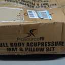 ProsourceFit Acupressure Mat and Pillow Set for Back/Neck Pain Relief and Muscle Relaxation