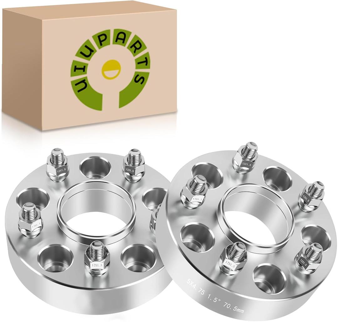 5X4.75 Wheel Spacers Forged 1.25"(32mm) 5x120.65mm to 5x120.65mm Thread Pitch M12x1.5 Hub Bore 87.1mm SET OF 2 Adapters for Chevy S10 4.3L 1988-2004,S10 2.2L 1983-1985 94-03,Blazer 4.3L 95-05 & More