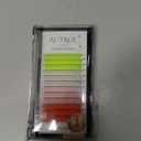 Colored Neon UV Eyelash Extensions Colorful Fluoresent Lash Extensions Easy Fan 15mm 0.07D Curl Glow under UV Light Lash White Green Red Pink Multicolored Mixed