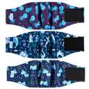 Leekalos Male Dog Diapers (3 Pack), High Absorbing Dog Belly Bands for Male Dogs, Washable Reusable Dog Males Wraps (Medium)